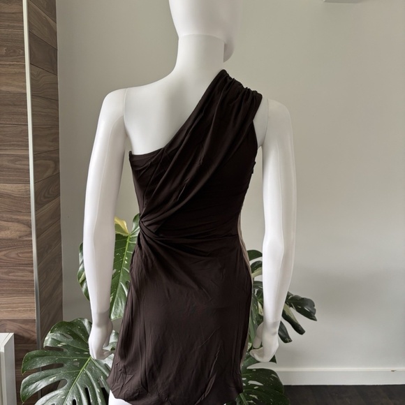 Philosophy di Alberta Ferretti Dress Brown Cocktail Sz 4 US NWT❤️ - Picture 7 of 8